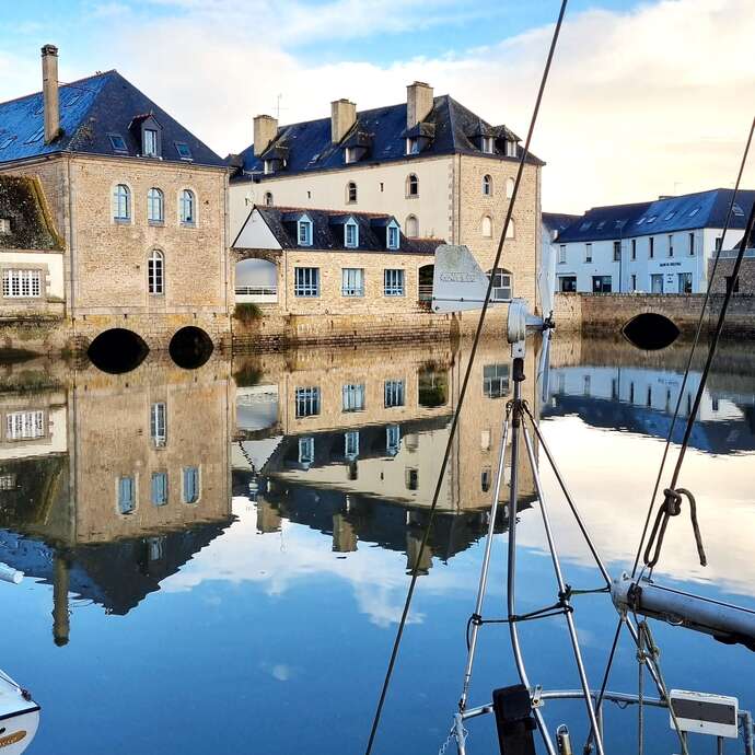 Port et Pont habité de Pont-l'Abbé