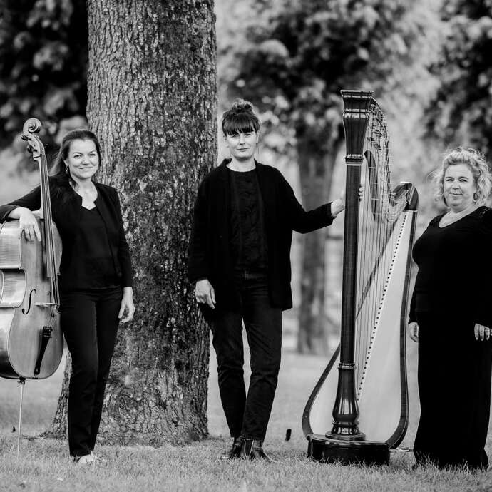 Concert harpes en chapelle - Trio S.A.M