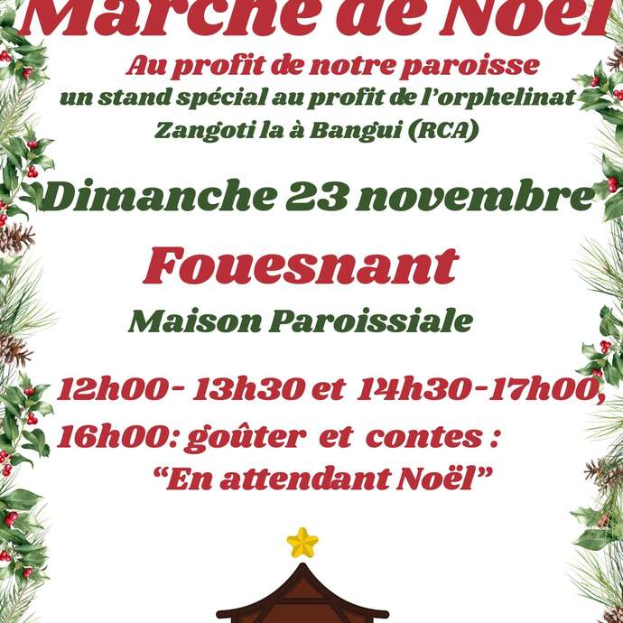 Marché de Noël au profit de la paroisse