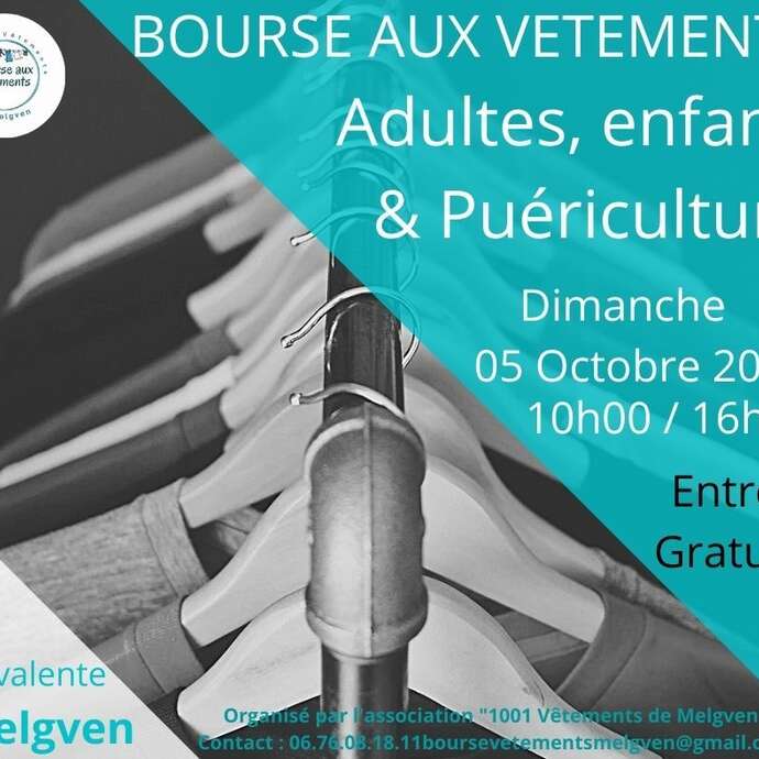Bourse aux vêtements adultes , enfants et puériculture