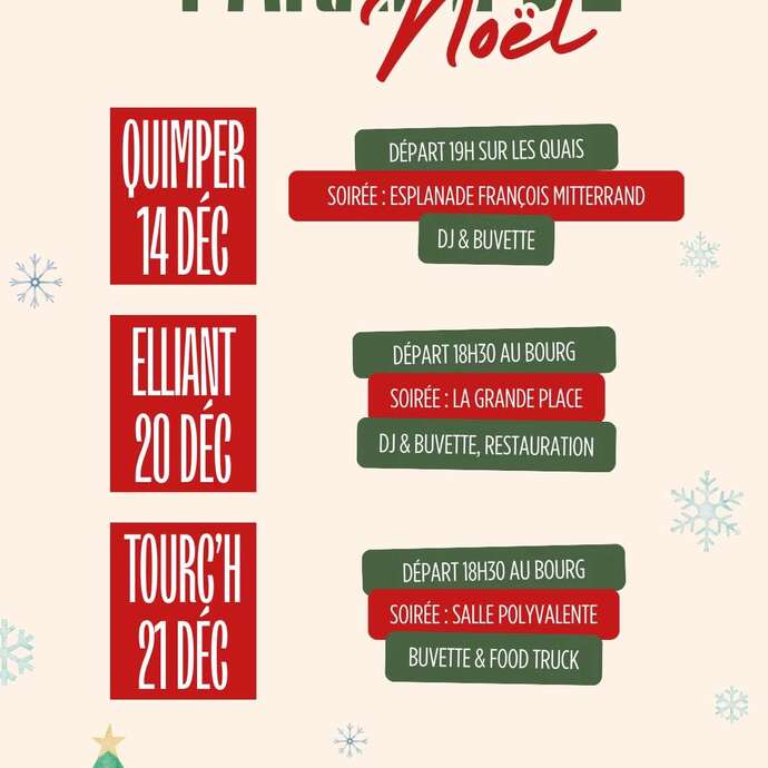 Défilé de tracteurs lumineux 🎅