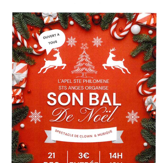 Bal de Noel spectacle de clown et musique de l'APEL ste Philomène