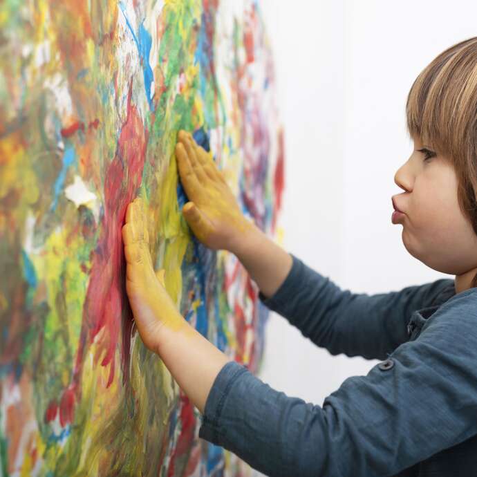 Les semaines de la petite enfance - Création d'un tableau sensoriel