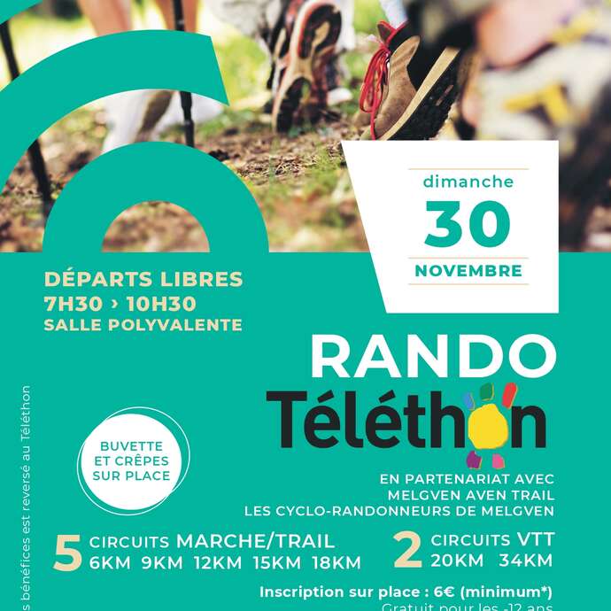 Rando Téléthon à Melgven