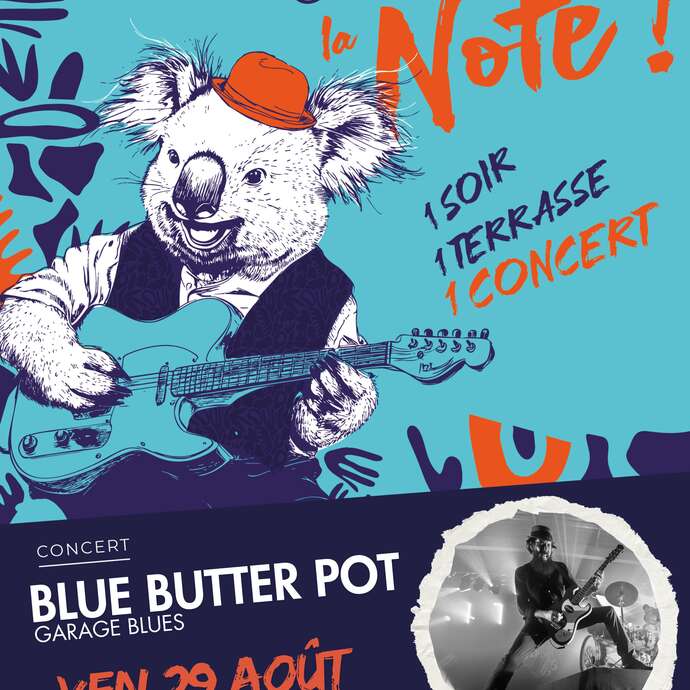 Garçon, La Note ! Blue Butter Pot