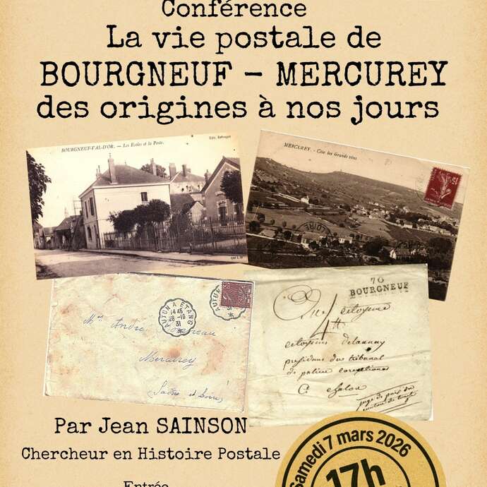 Conférence La vie postale de Bourgneuf - Mercurey des origines à nos jours