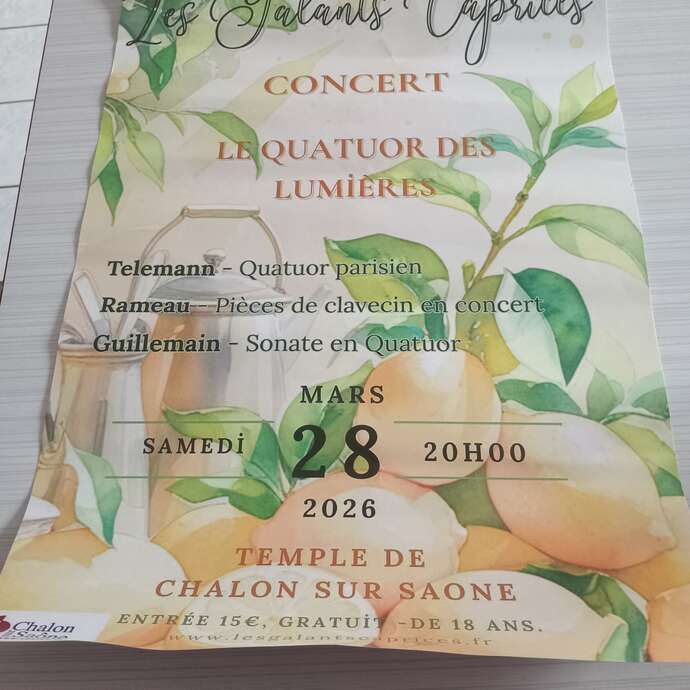 Les Galants Caprices Le Quatuor Des Lumières