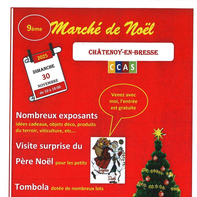 9ème Edition Marché de Noël de Châtenoy en Bresse