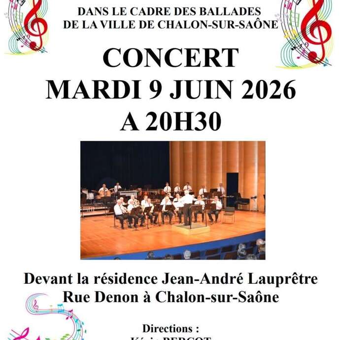 Concert de la batterie fanfare de l'harmonie municipale