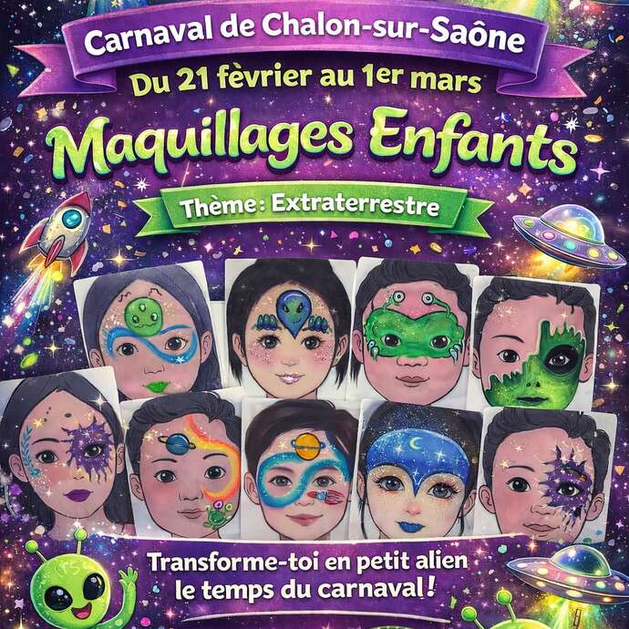 Maquillages Enfants pour Carnaval