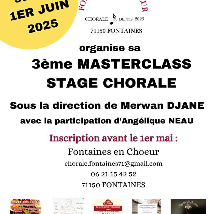3ème masterclass - Aubade de fin de stage