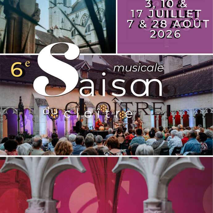 Saison musicale du Cloître Saint Vincent 2026
