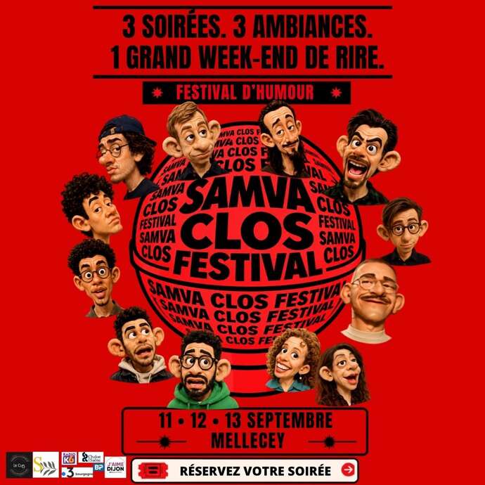 SAMVA CLOS FESTIVAL – Festival d’humour à Mellecey