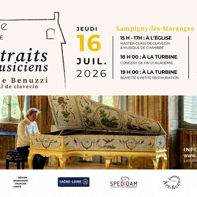 Concert Portraits de Musiciens, récital de clavecin de Michele Benuzzi