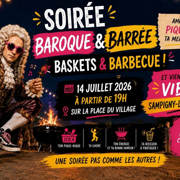 Soirée baroque & barrée - baskets & barbecue