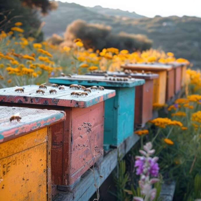 Visite d'un apiparc et d'une miellerie