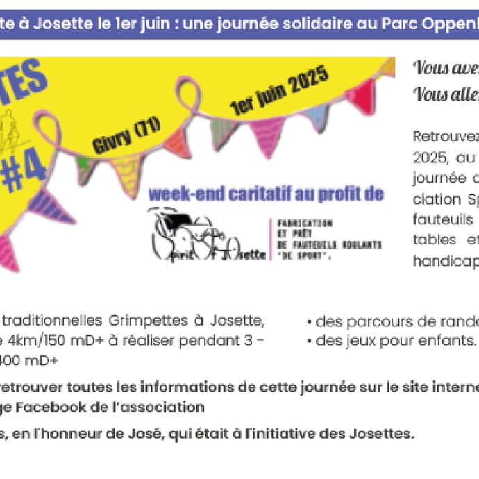 LES GRIMPETTES ET LA FETE A JOSETTE