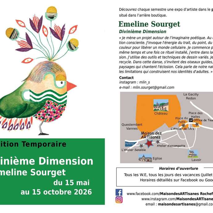 Exposition temporaire "Divinième Dimension" d'Emeline Sourget