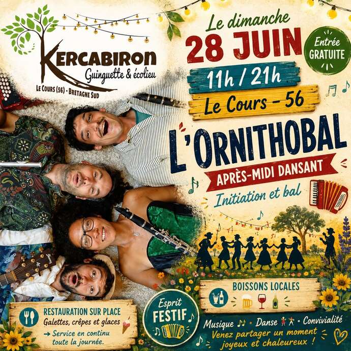 Concert L'Ornithobal bal folk à Kercabiron