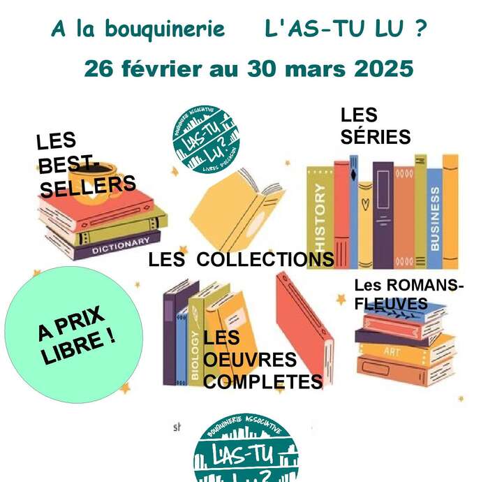 "L'as-tu lu ?" livres à prix libre !