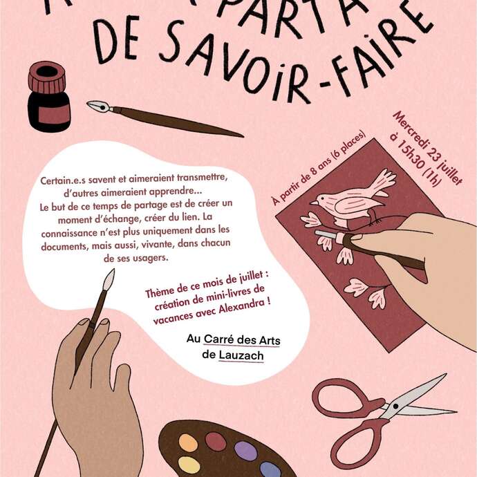 Atelier "partage de savoir-faire"