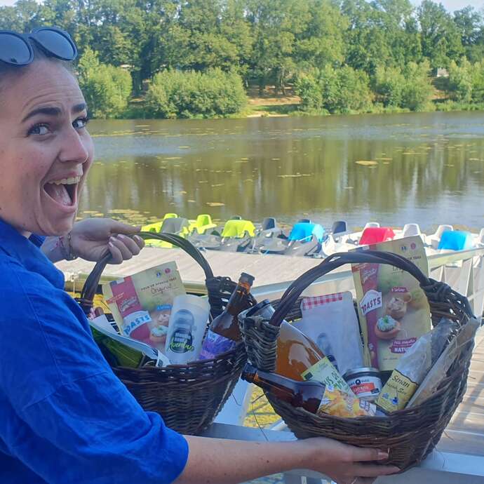Apéro pédalo sur l'étang du Moulin Neuf
