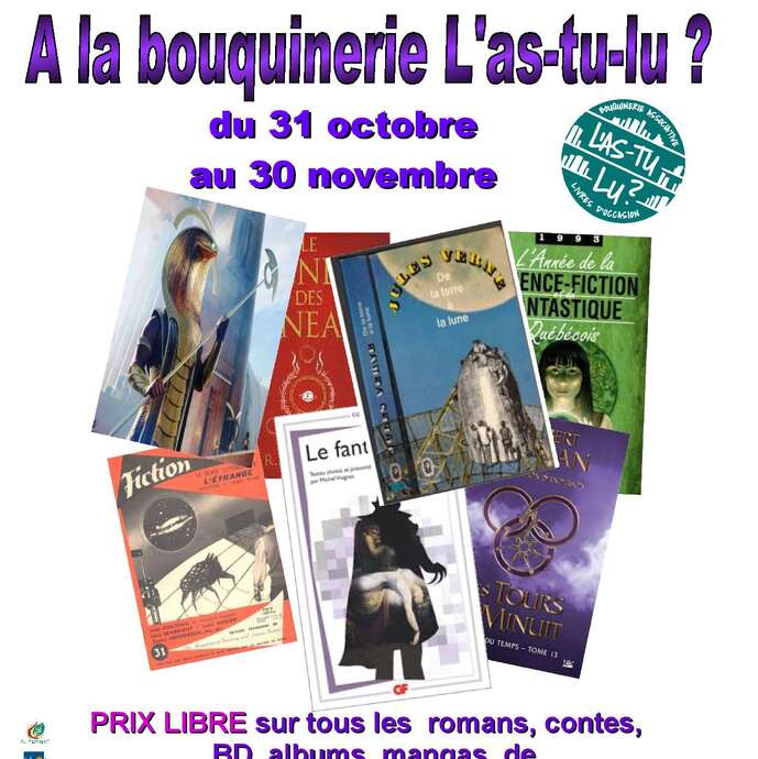 "L'as-tu lu ?" livres à prix libre !