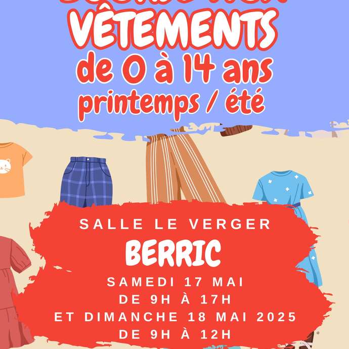 Bourse aux vêtements de 0 à 14 ans