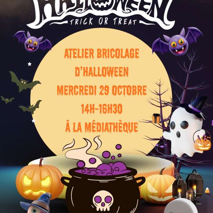 Atelier lectures et bricolage d'Halloween Atelier lectures et bricolage d'Halloween