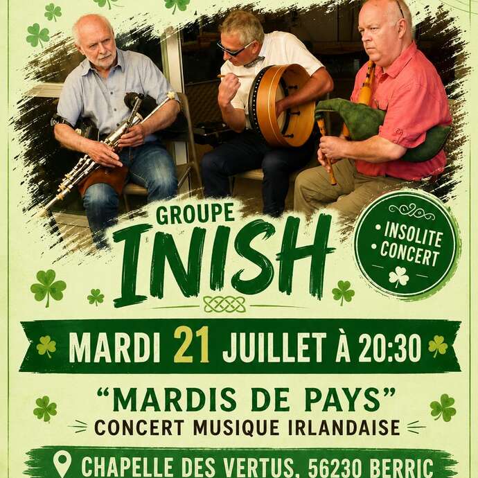 "Mardis de Pays" Concert musique irlandaise
