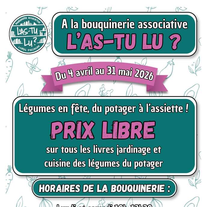 "L'as-tu lu ?" livres nature à prix libre !