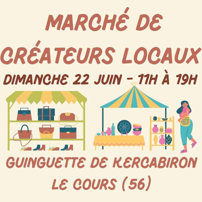 Marché de créateurs et concert à la Guinguette de Kercabiron