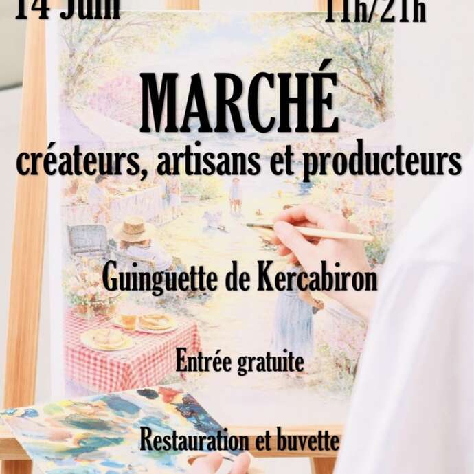 Marché de créateurs à Kercabiron