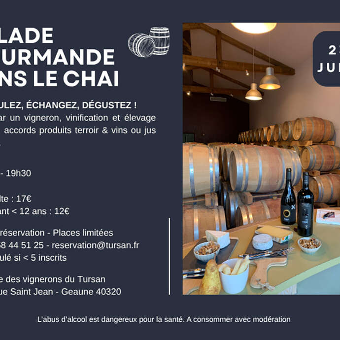 Balade gourmande dans le chai
