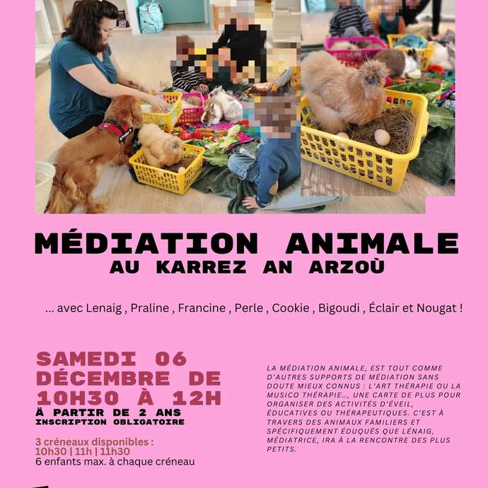Médiation animale avec LENANIM’MAUX