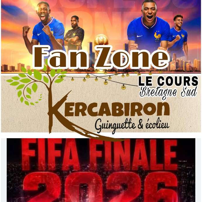 Diffusion Finale de la Coupe du monde sur écran géant à Kercabiron
