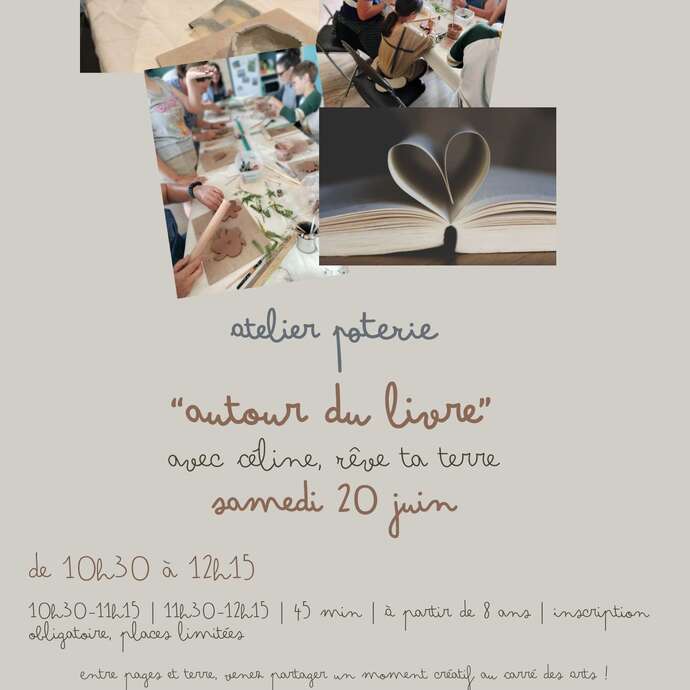 Atelier poterie "Autour du livre"