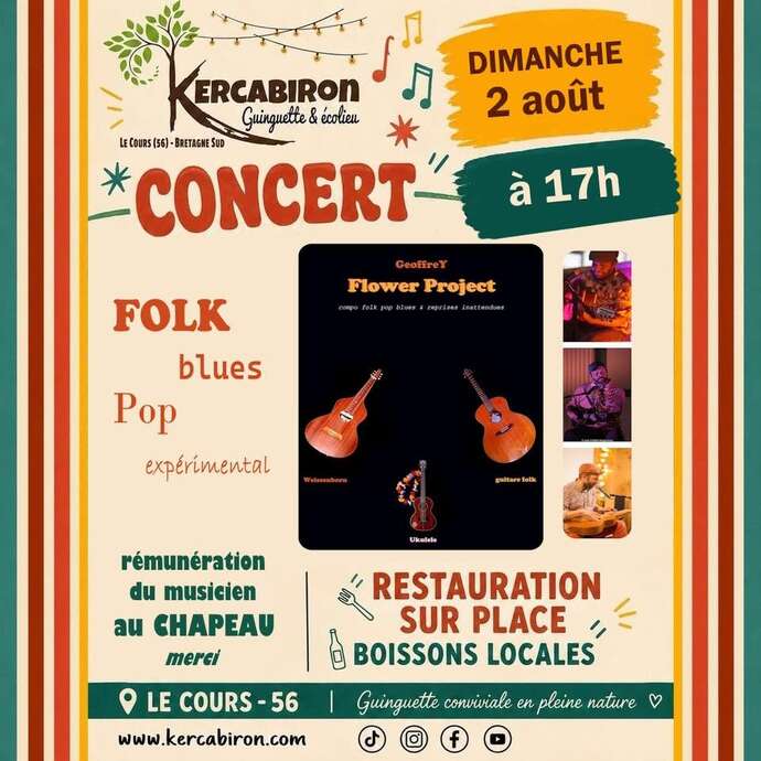 Concert GoeffreY Flower Project à Kercabiron
