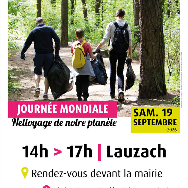 Journée mondiale "nettoyage de notre planète"