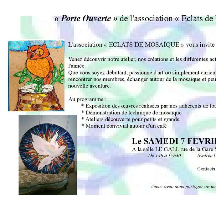 Portes Ouvertes "Eclats de mosaïque"