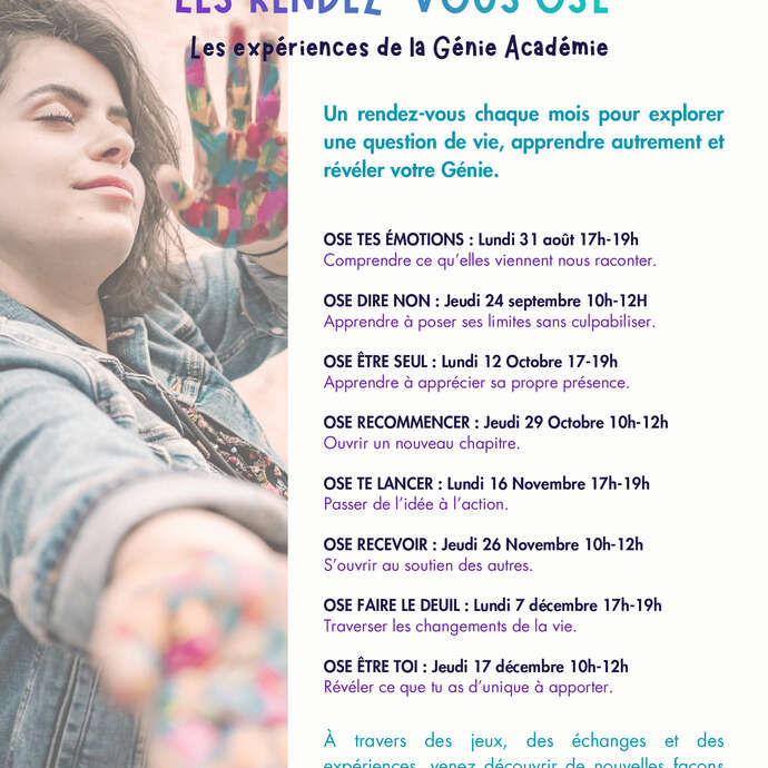 OSE (Ouvrir, Semer, Évoluer) avec Claire de la Génie Académie