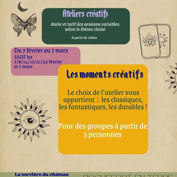 Les "Moments créatifs" de la Sorcière du château
