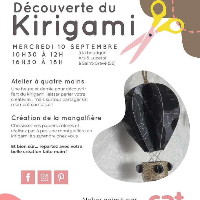 Atelier de Kirigami avec Julia Lorin