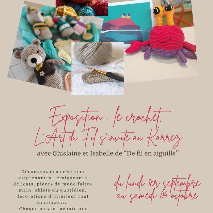 Exposition de crochet "L’Art du Fil s’invite au Karrez"