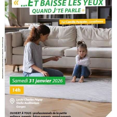 Conférence « Et baisse les yeux quand j'te parle »