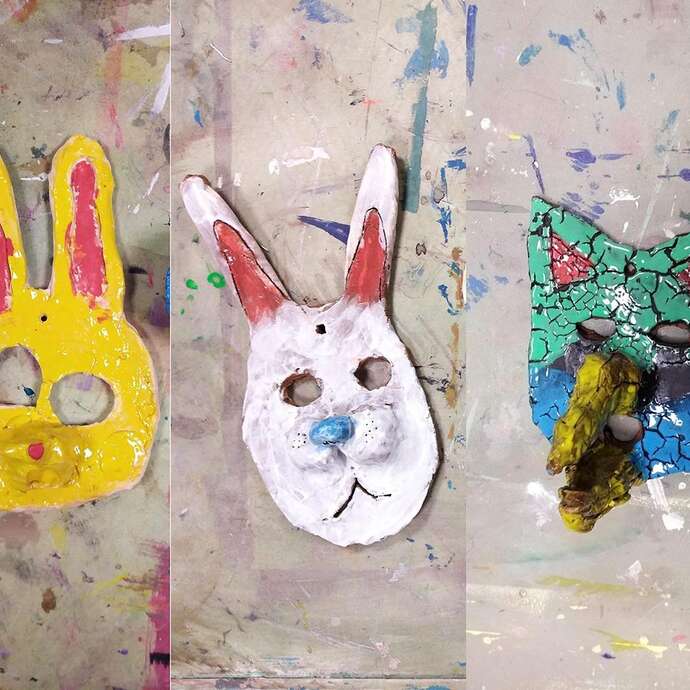 Stage masque décoratif en céramique pour les 6-10 ans