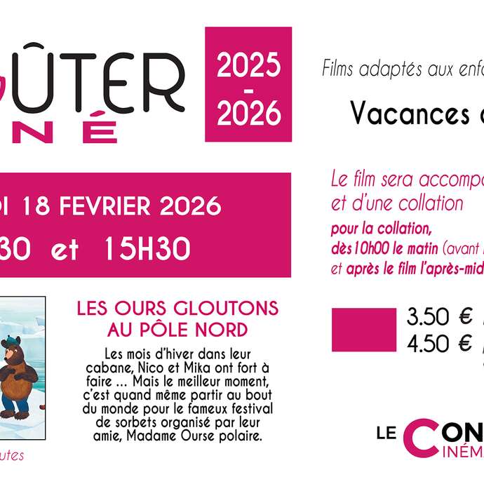 Ciné goûter : « Les ours gloutons au pôle Nord »