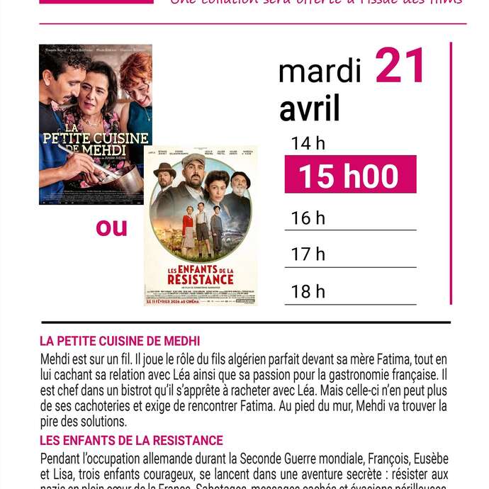 Cinéma Le Connétable/rendez-vous du mardi : Deux films au choix