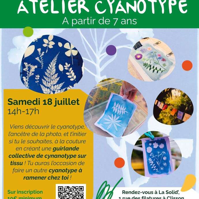 Atelier cyanotype et couture