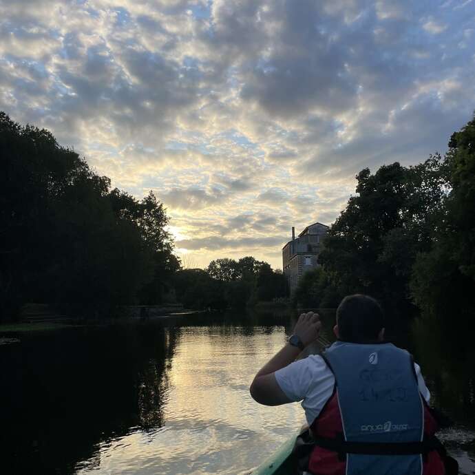 Balade semi nocturne en canoë-kayak